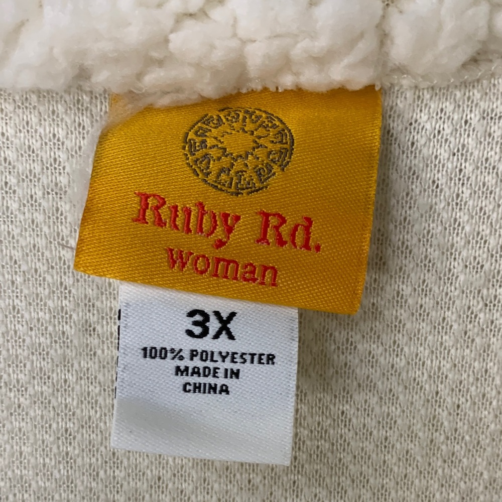 Ruby Rd. Soft Vanilla Top 3X NWT - image 3